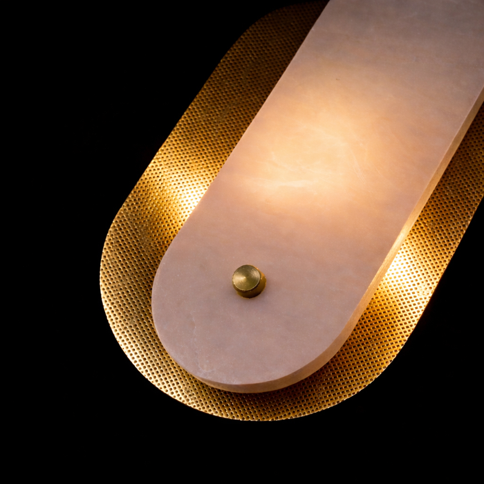 Auremesh Marble Shield Wall Sconce