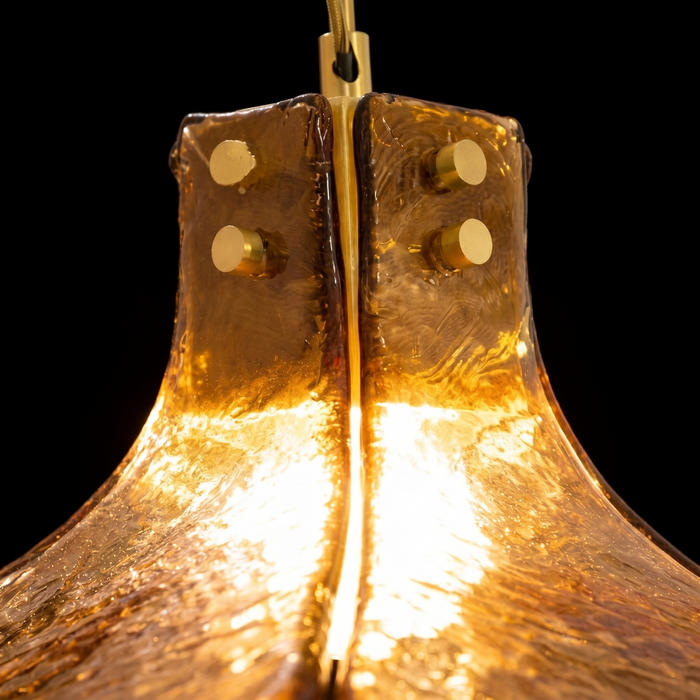 Aurenthia MoltenPetal Glass Pendant Light