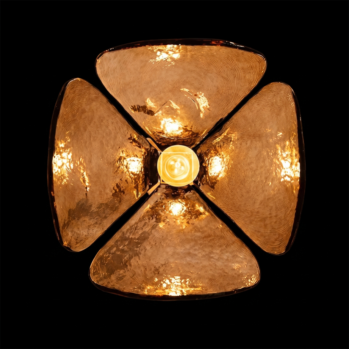 Aurenthia MoltenPetal Glass Pendant Light