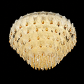 Aurora Bloom Crystal Flush Mount Chandelier