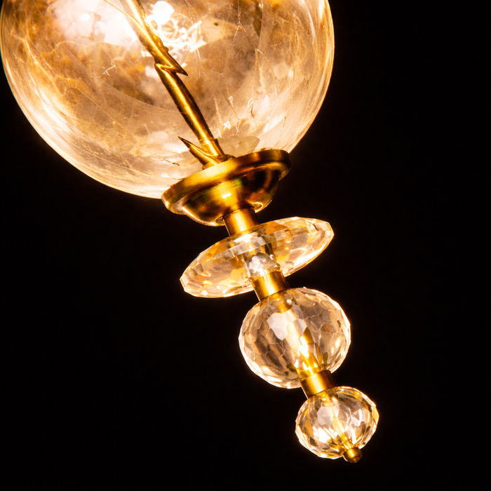 Aurora Crystal Globe Pendant