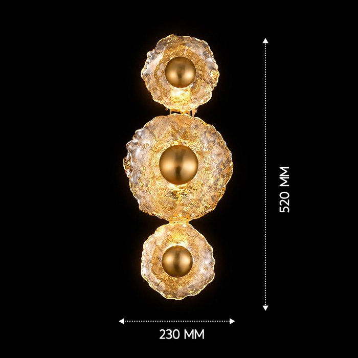 Aurora Geode Trinity Sconce
