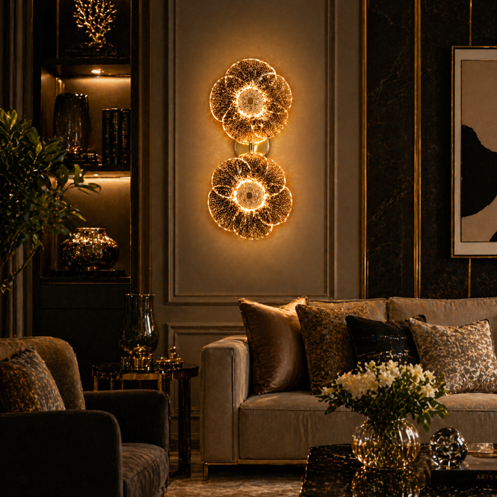 Aurora Petal Duo Wall Lamp