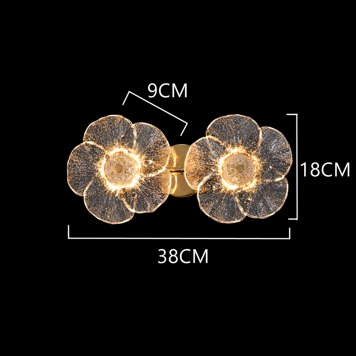 Aurora Petal Duo Wall Lamp