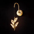 Aurora Vine Crystal Leaf LED Wall Sconce