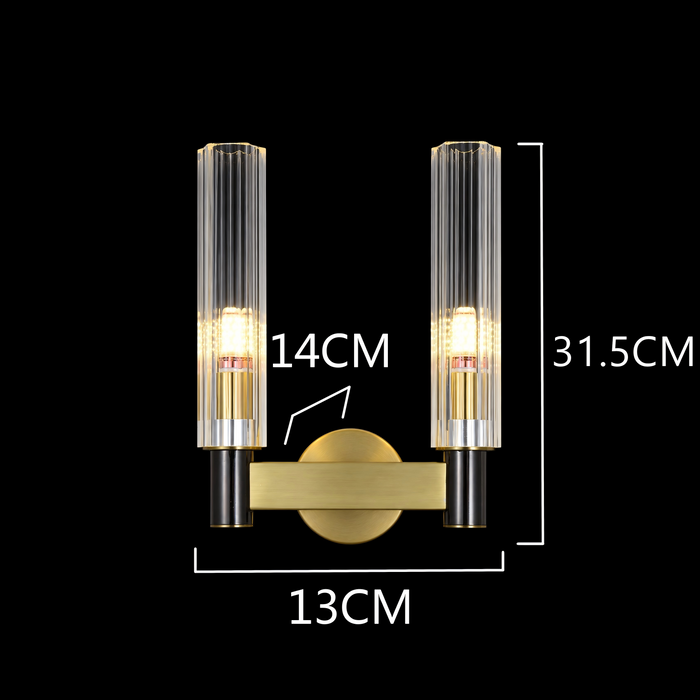 Aurum Reed Twin Wall Sconce