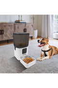 Automatic Pet Feeder with WiFi App Remote Control, Remote Feeding, Detachable for Easy Cle