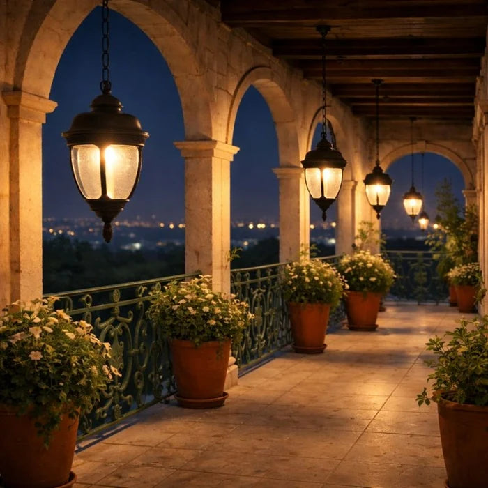 Balcony Chain Lantern Hanging Light