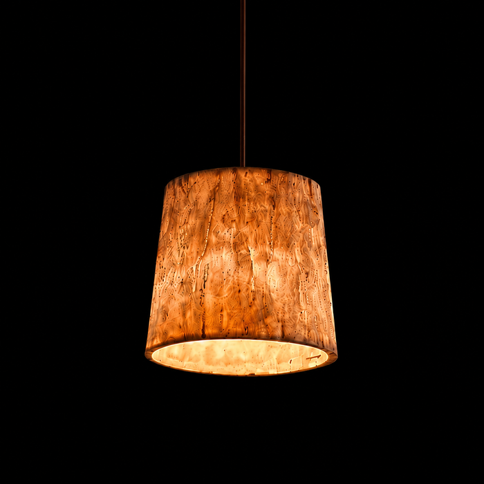 Bark Aura Rustic Wood-look Pendant Light