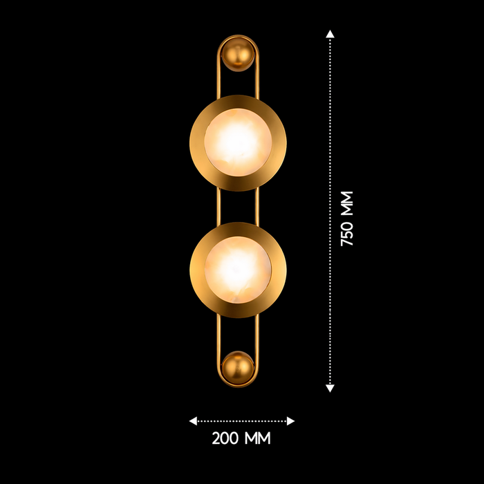 Binary Orbit Twin Sconce
