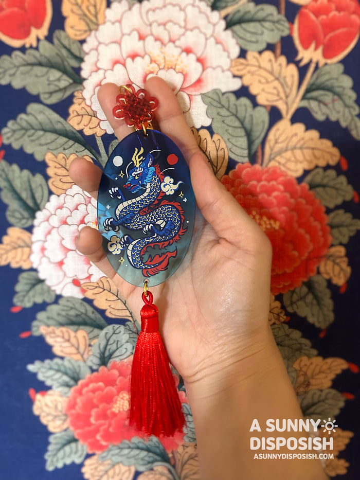 Blue Dragon Acrylic Norigae