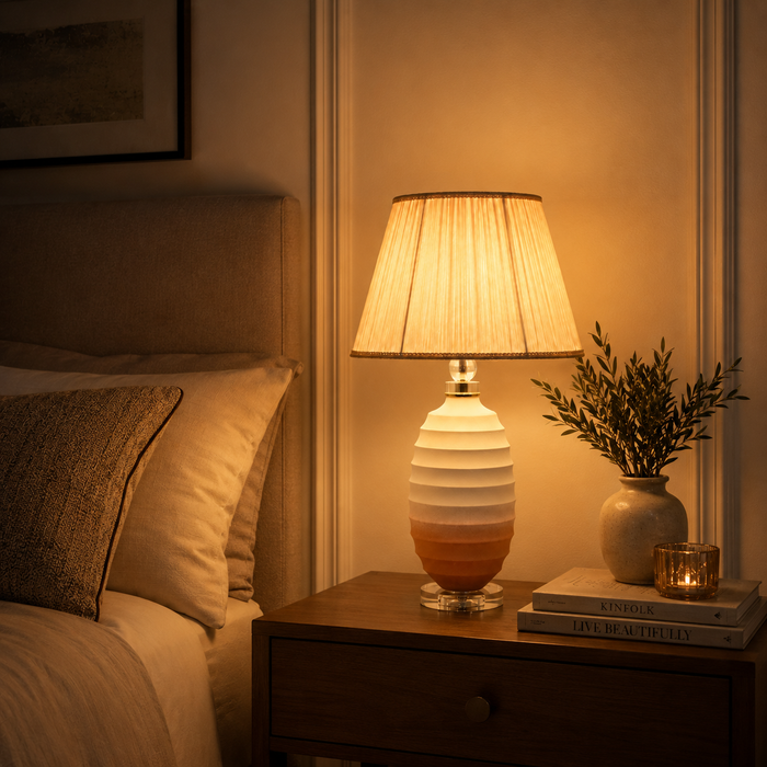 Blush Harmony Ceramic Table Lamp