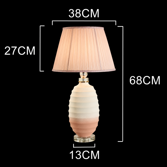 Blush Harmony Ceramic Table Lamp