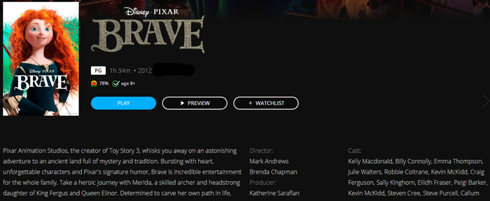Brave 4K Digital Code (2012) (Redeems in Movies Anywhere; 4K Vudu Fandango at Home & 4K iTunes Apple TV Transfer From Movies Anywhere)