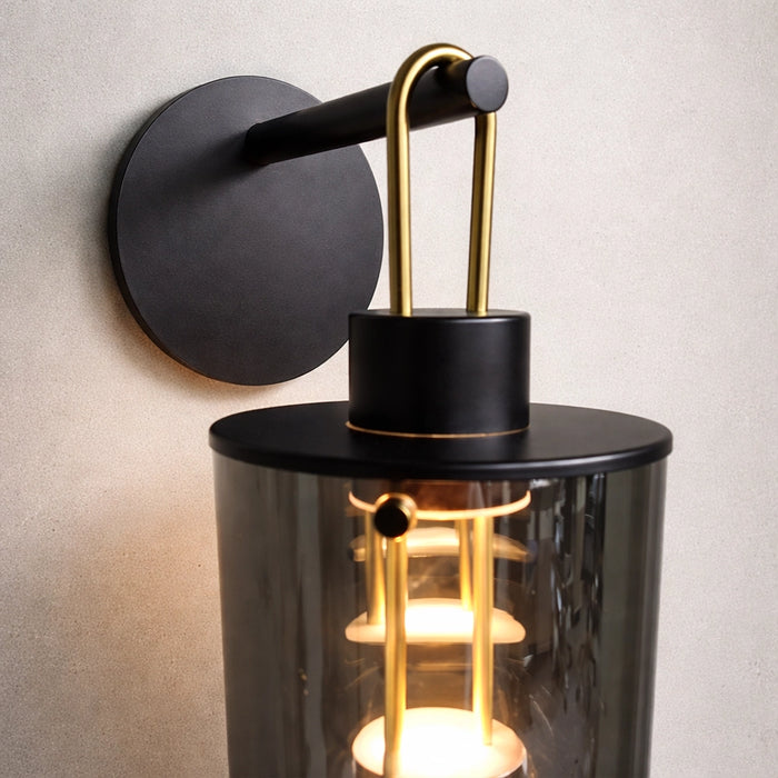 Bravique NoirVault Glass Wall Lantern