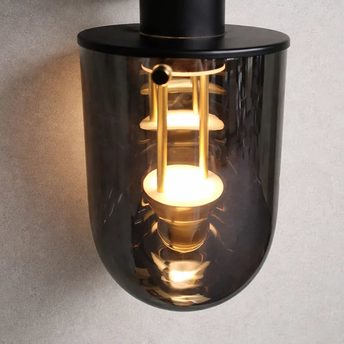 Bravique NoirVault Glass Wall Lantern