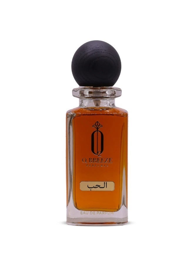BREEZE PERFUMES Al Hob Eau De Parfum for Men 75ml | Long Lasting Arabic Perfume | Luxury Strong Fragrance