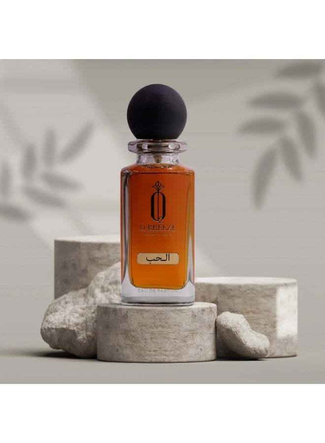 BREEZE PERFUMES Al Hob Eau De Parfum for Men 75ml | Long Lasting Arabic Perfume | Luxury Strong Fragrance