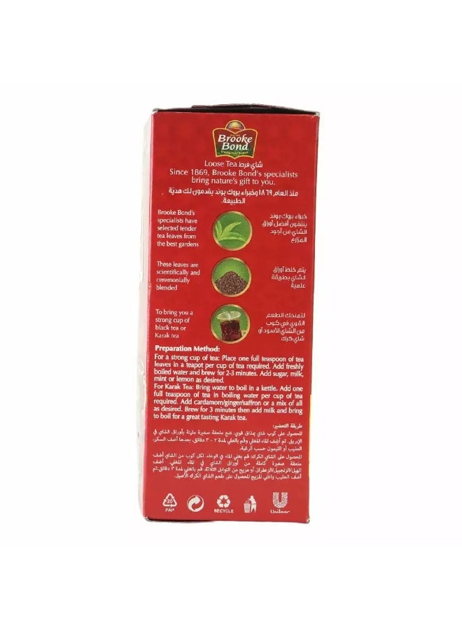 Brooke Bond Red Label Strong Tea, Loose Black Tea- 400gms