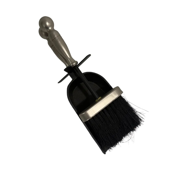 Brush and Shovel Set - Black/Brushed Steel