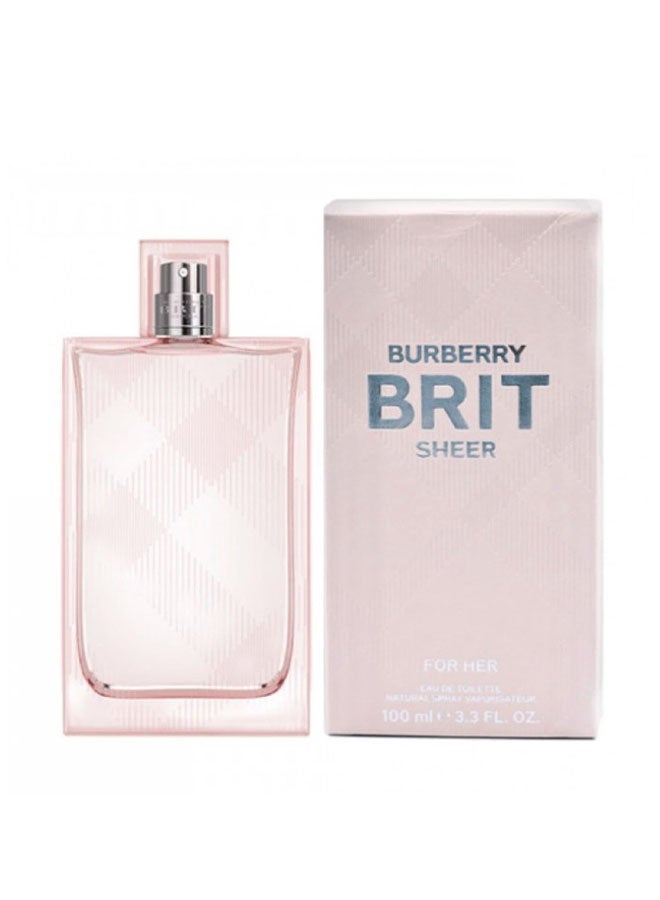 BURBERRY Brit Sheer For Her EDT Natural Spray 100ml