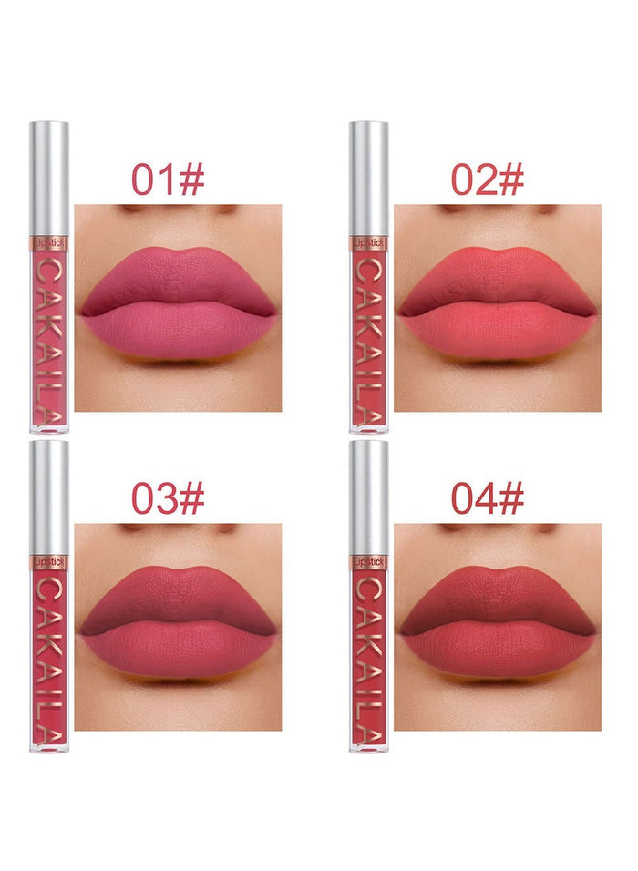 CAKAILA 10 Pcs Matte Liquid Lipstick Set Contains Smooth Lip Lacquer Moisturizing Long Lasting Waterproof Velvet High Pigmented Lip Makeup Set For Women