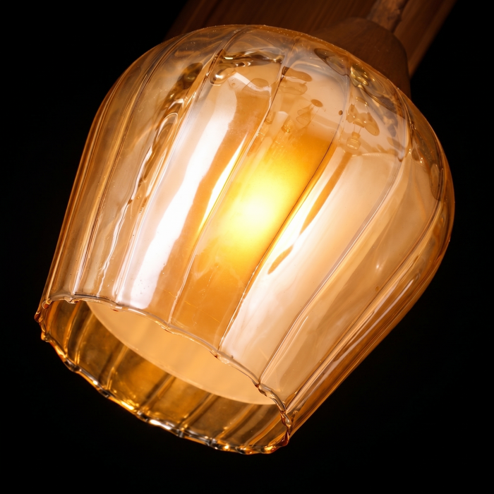 Caldera Amber Glass Wall Lantern
