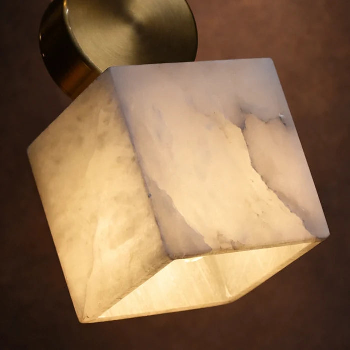 Caldera Marble Cube Pendant Light