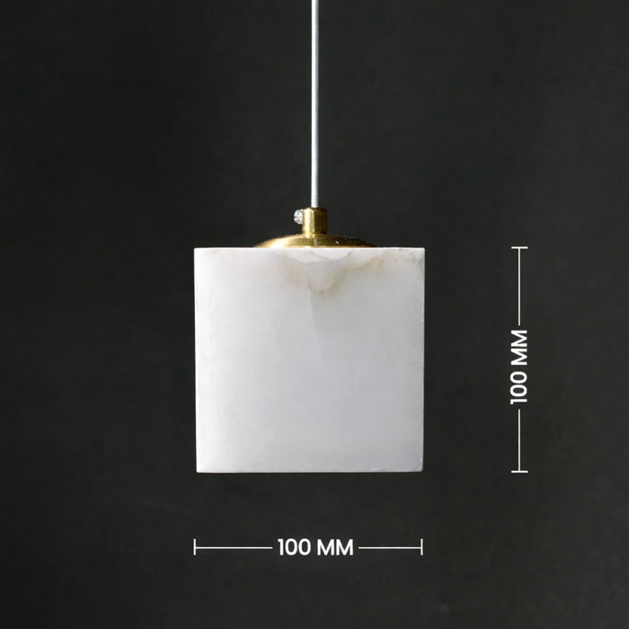 Caldera Marble Cube Pendant Light