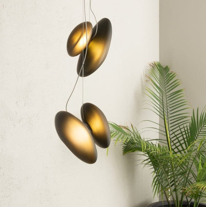 Calm Crest Glass Pendant Lamp