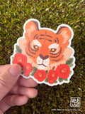 Camellia Tiger 3" Vinyl Sticker