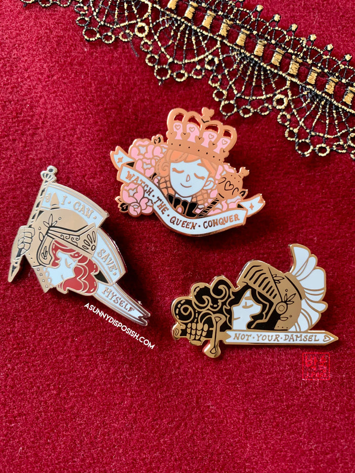 Chivalry Is Dead Enamel Pins