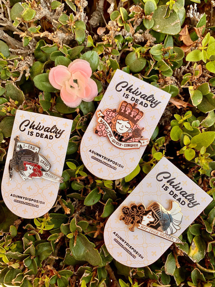 Chivalry Is Dead Enamel Pins