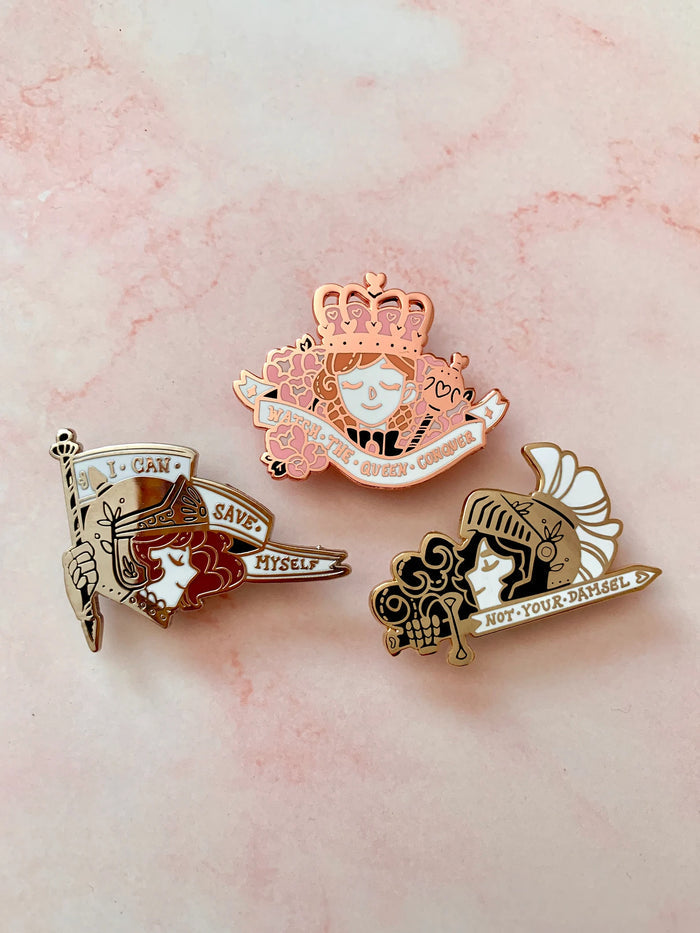 Chivalry Is Dead Enamel Pins