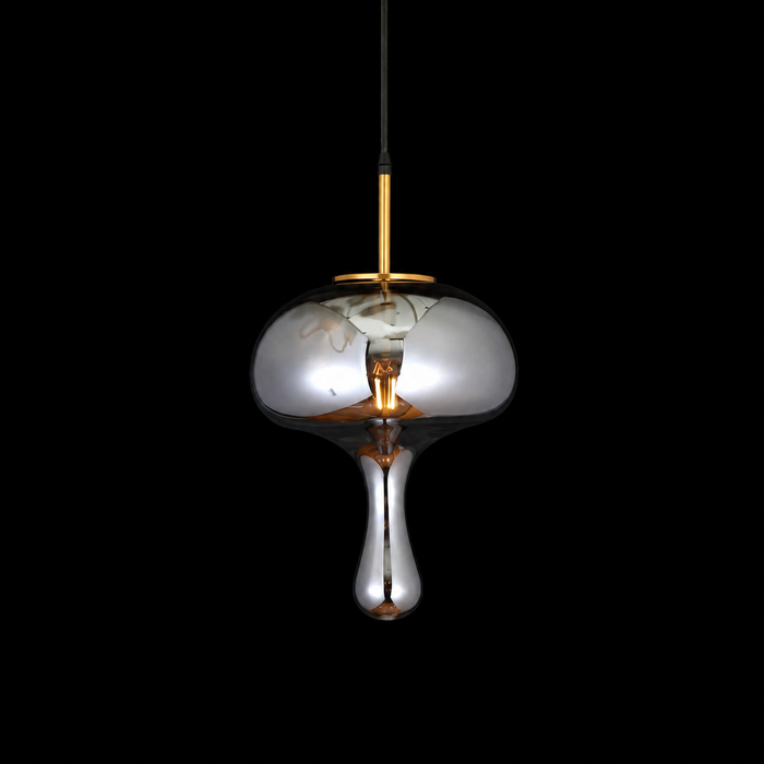 Chroma Flow Modern Smoked Glass Pendant Light
