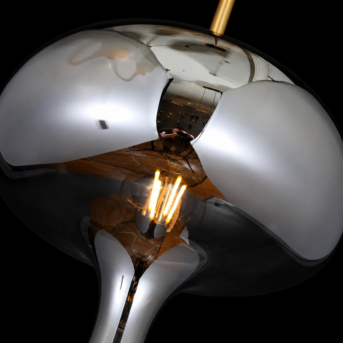 Chroma Flow Modern Smoked Glass Pendant Light