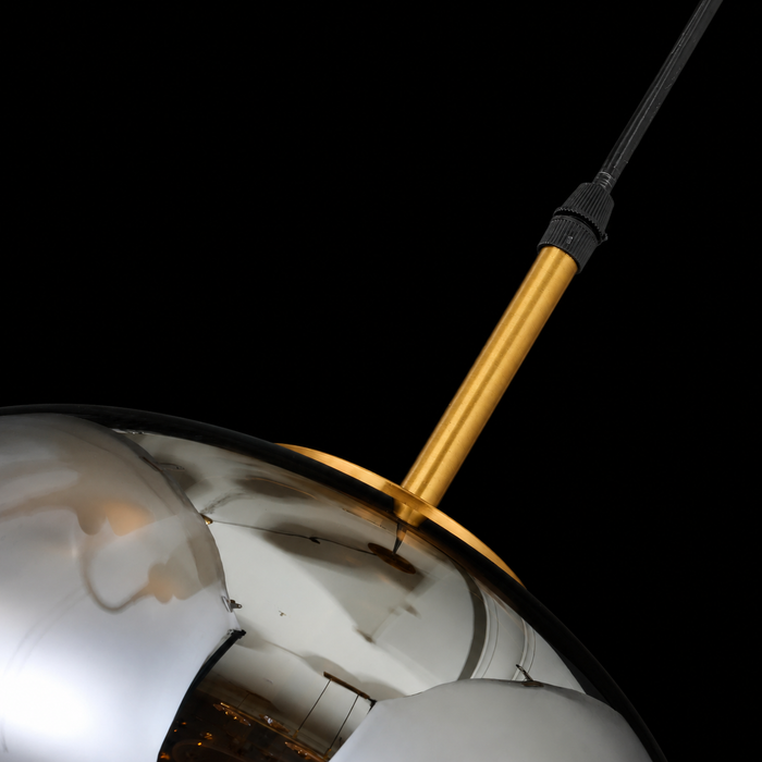 Chroma Flow Modern Smoked Glass Pendant Light