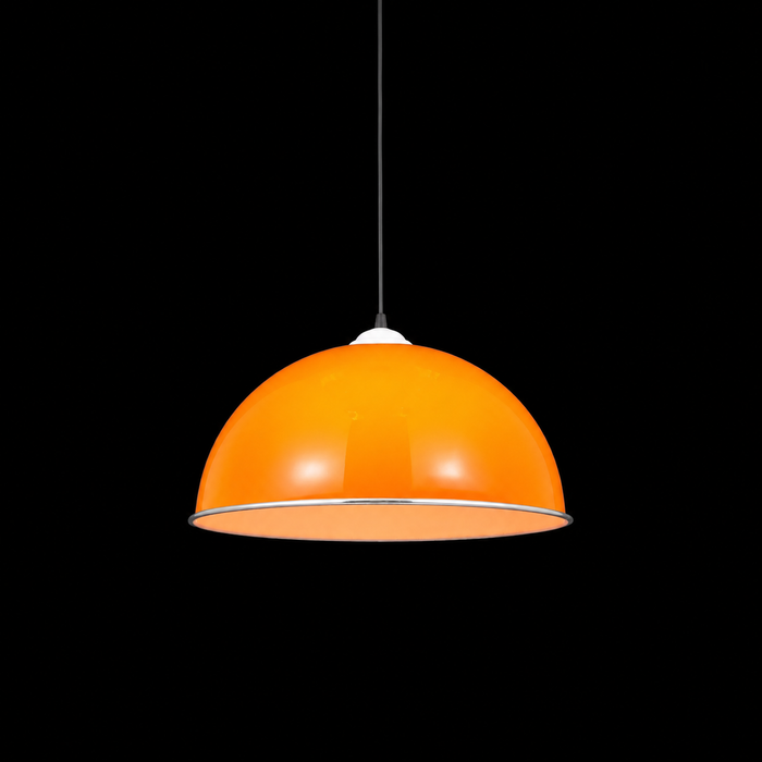 Citrus Glow Vibrant Domed Pendant Light
