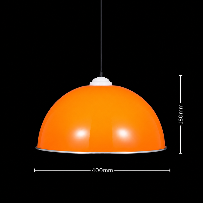 Citrus Glow Vibrant Domed Pendant Light