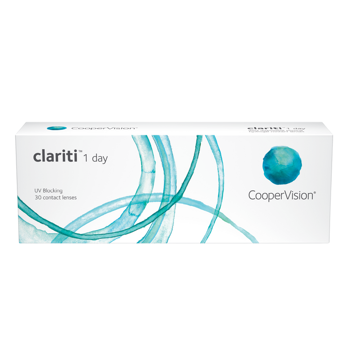 Box of Coopervision Clariti contact lenses 30 pack