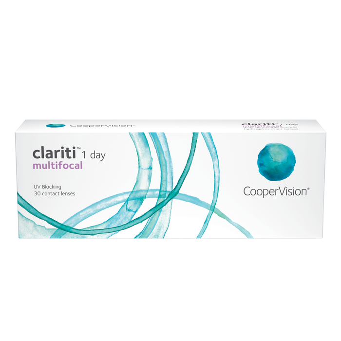 Box of Coopervision Clariti multifocal contact lenses 30 pack