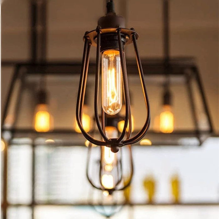 Classic Edison Iron Pendant Light