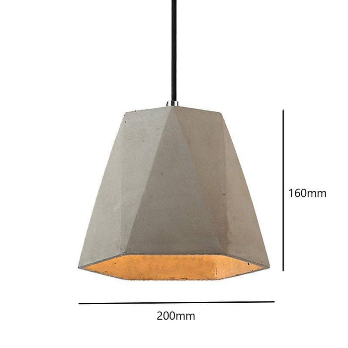 Concrete Fusion Natural Cement Pendant