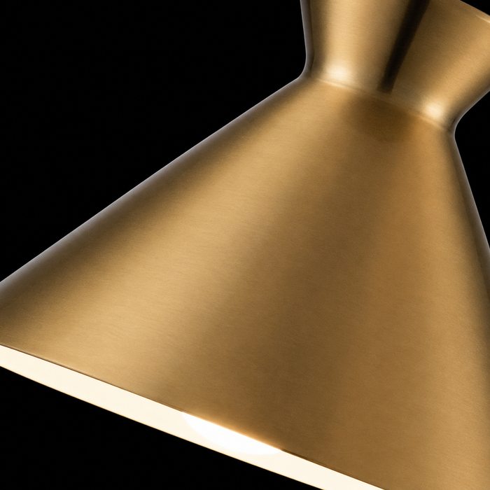 Contour Wood B Trumpet Shape Pendant Light
