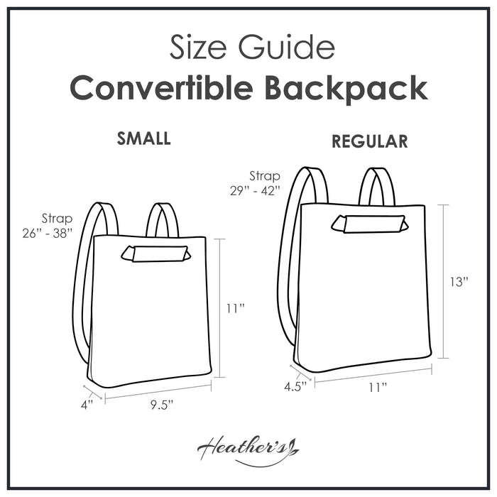 Convertible Backpack to Shoulder Bag (Small)