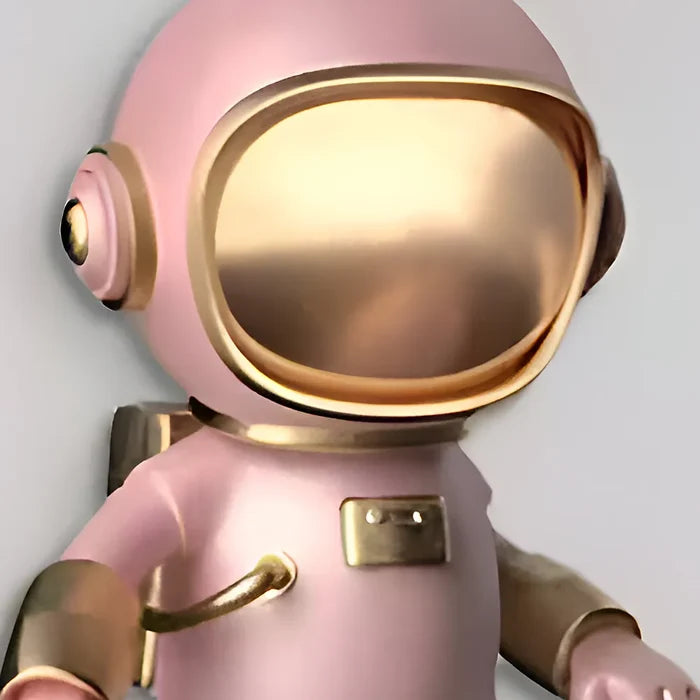 Cosmic Bunny Astronaut Figure Wall Art