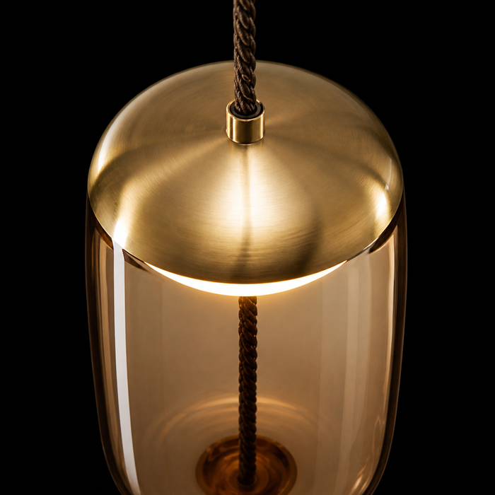 Cosmos Nova Cylindrical Modern Glass Pendant
