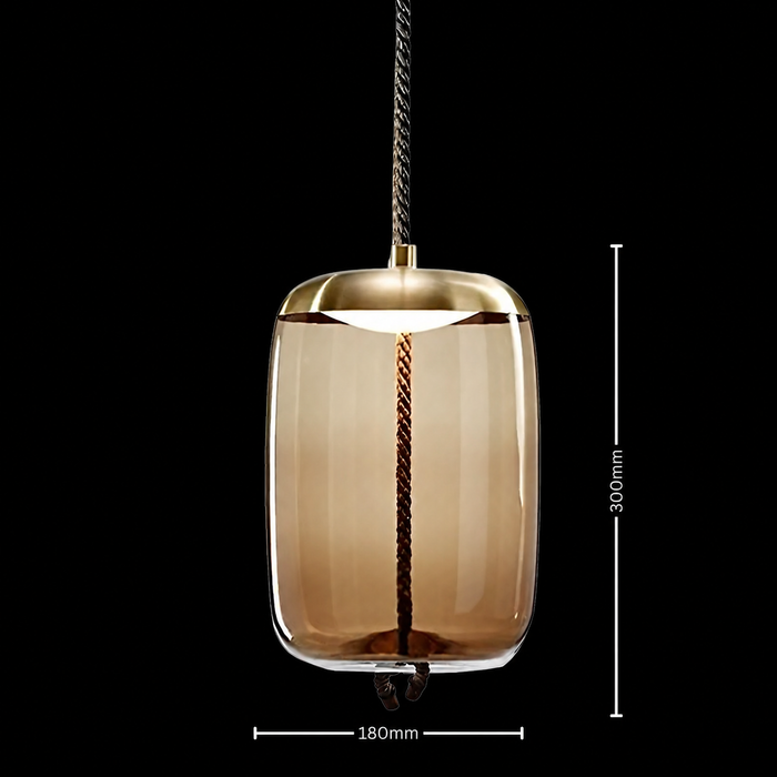 Cosmos Nova Cylindrical Modern Glass Pendant