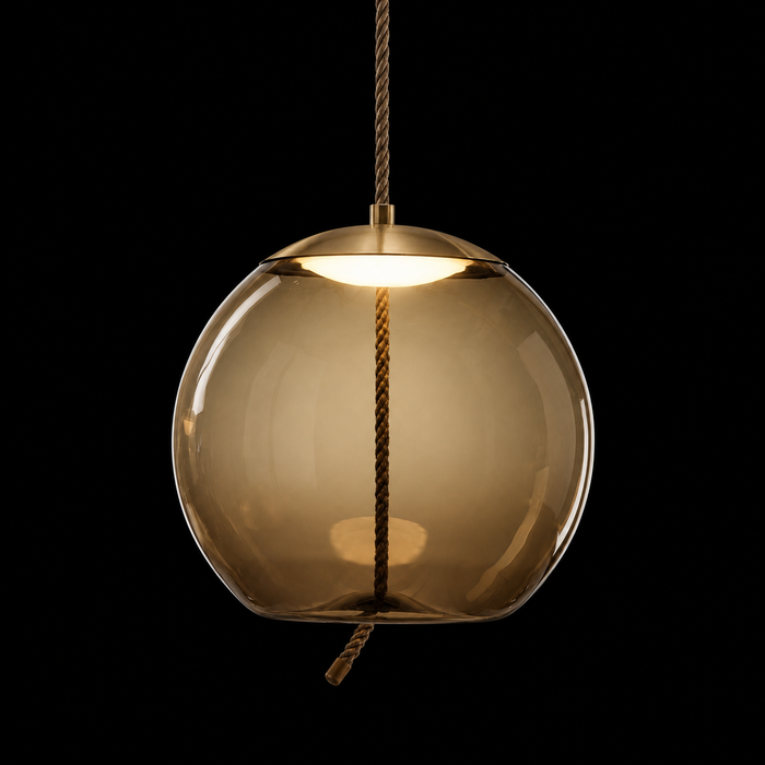 Cosmos Nova Round Glass Orb Pendant
