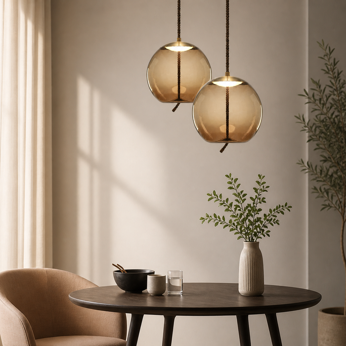 Cosmos Nova Round Glass Orb Pendant
